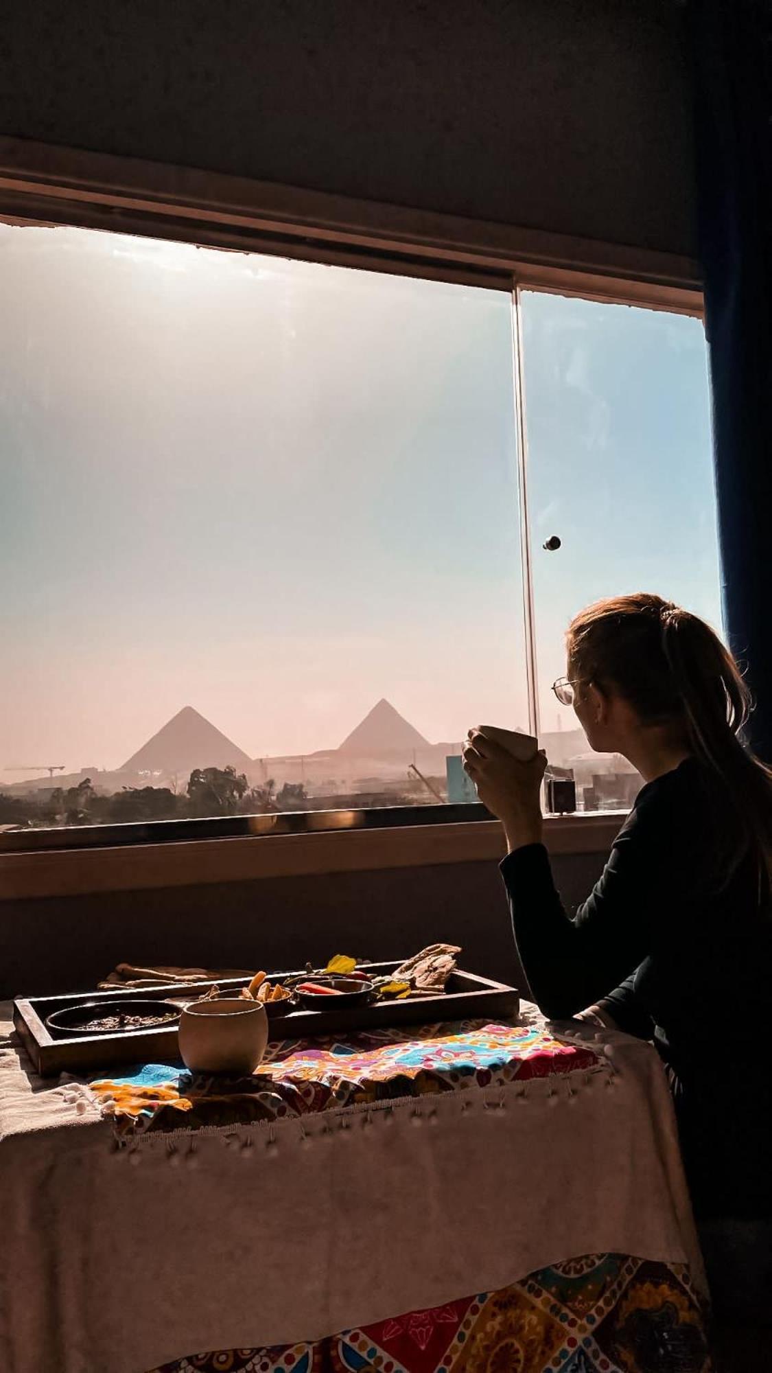 King Tout Hotel Pyramids View Cairo Exterior photo